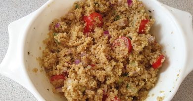 A bowl of easy home made couscous