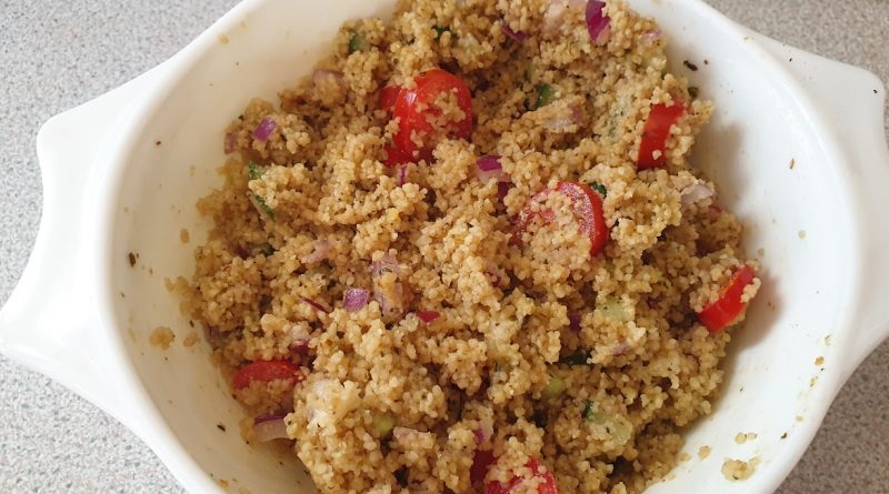 A bowl of easy home made couscous